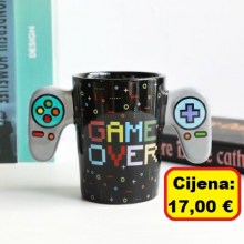 Šalica iTotal drške u obliku kontrolera Game over